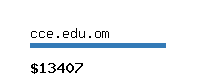 cce.edu.om Website value calculator