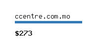 ccentre.com.mo Website value calculator