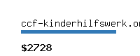 ccf-kinderhilfswerk.org Website value calculator