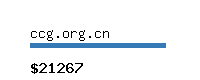 ccg.org.cn Website value calculator