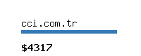 cci.com.tr Website value calculator