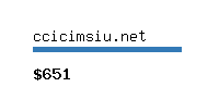 ccicimsiu.net Website value calculator