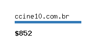 ccine10.com.br Website value calculator