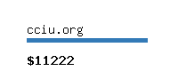 cciu.org Website value calculator