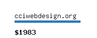 cciwebdesign.org Website value calculator