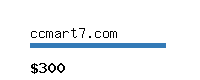 ccmart7.com Website value calculator