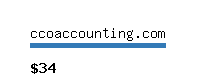 ccoaccounting.com Website value calculator