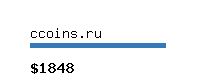 ccoins.ru Website value calculator