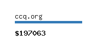 ccq.org Website value calculator