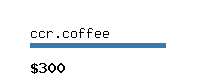 ccr.coffee Website value calculator