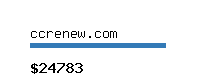 ccrenew.com Website value calculator