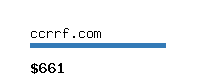 ccrrf.com Website value calculator