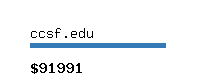 ccsf.edu Website value calculator