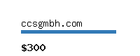 ccsgmbh.com Website value calculator