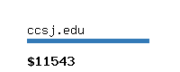 ccsj.edu Website value calculator