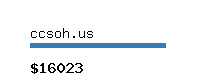 ccsoh.us Website value calculator