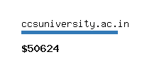 ccsuniversity.ac.in Website value calculator