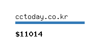 cctoday.co.kr Website value calculator