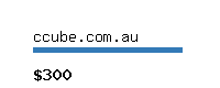 ccube.com.au Website value calculator