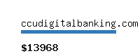 ccudigitalbanking.com Website value calculator