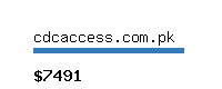 cdcaccess.com.pk Website value calculator