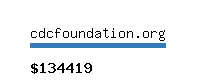 cdcfoundation.org Website value calculator