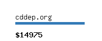 cddep.org Website value calculator