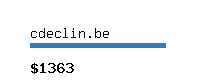 cdeclin.be Website value calculator