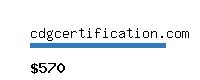 cdgcertification.com Website value calculator