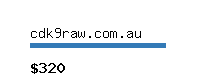 cdk9raw.com.au Website value calculator