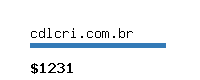 cdlcri.com.br Website value calculator