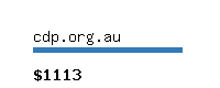 cdp.org.au Website value calculator