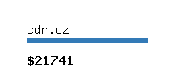 cdr.cz Website value calculator