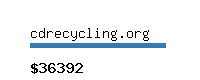 cdrecycling.org Website value calculator