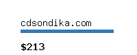 cdsondika.com Website value calculator