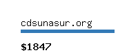 cdsunasur.org Website value calculator