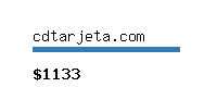 cdtarjeta.com Website value calculator