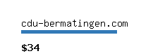 cdu-bermatingen.com Website value calculator