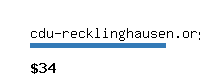 cdu-recklinghausen.org Website value calculator