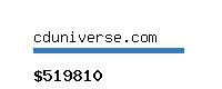 cduniverse.com Website value calculator