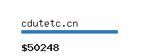 cdutetc.cn Website value calculator