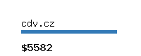 cdv.cz Website value calculator