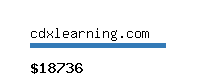 cdxlearning.com Website value calculator