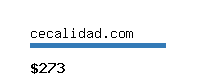 cecalidad.com Website value calculator