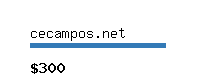 cecampos.net Website value calculator