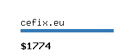 cefix.eu Website value calculator