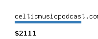 celticmusicpodcast.com Website value calculator