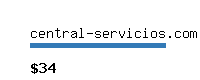 central-servicios.com Website value calculator