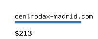 centrodax-madrid.com Website value calculator