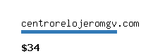 centrorelojeromgv.com Website value calculator